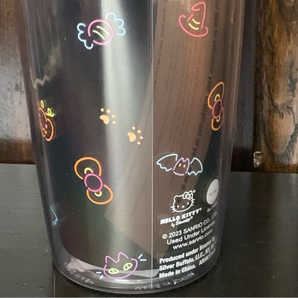 Hello Kitty Cat Burglar Halloween Tumbler - Jack O’Lantern Candy Ghost Eyeball - Picture 10 of 14